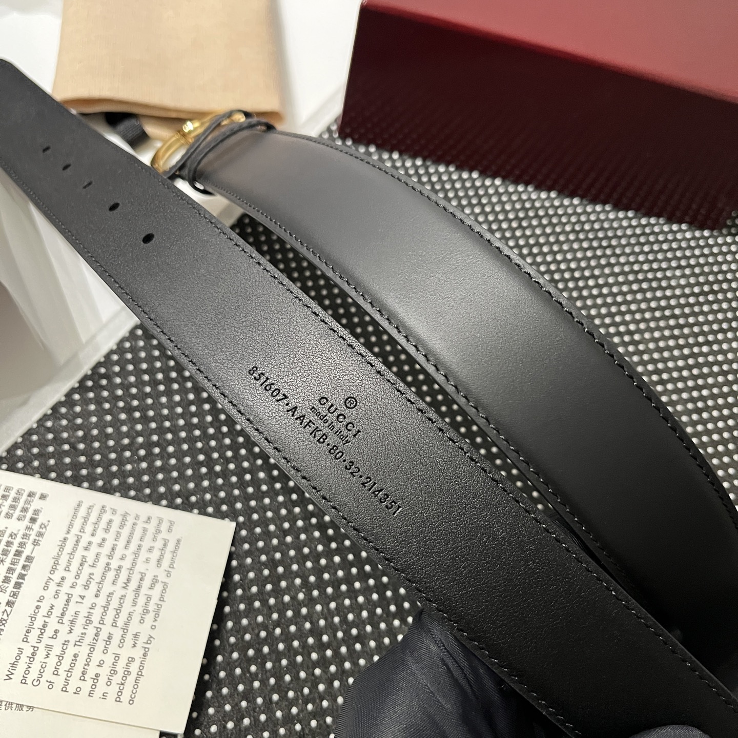 Gucci 구찌 여성 3.5cm 가죽 벨트 골드 GG 참장식 7