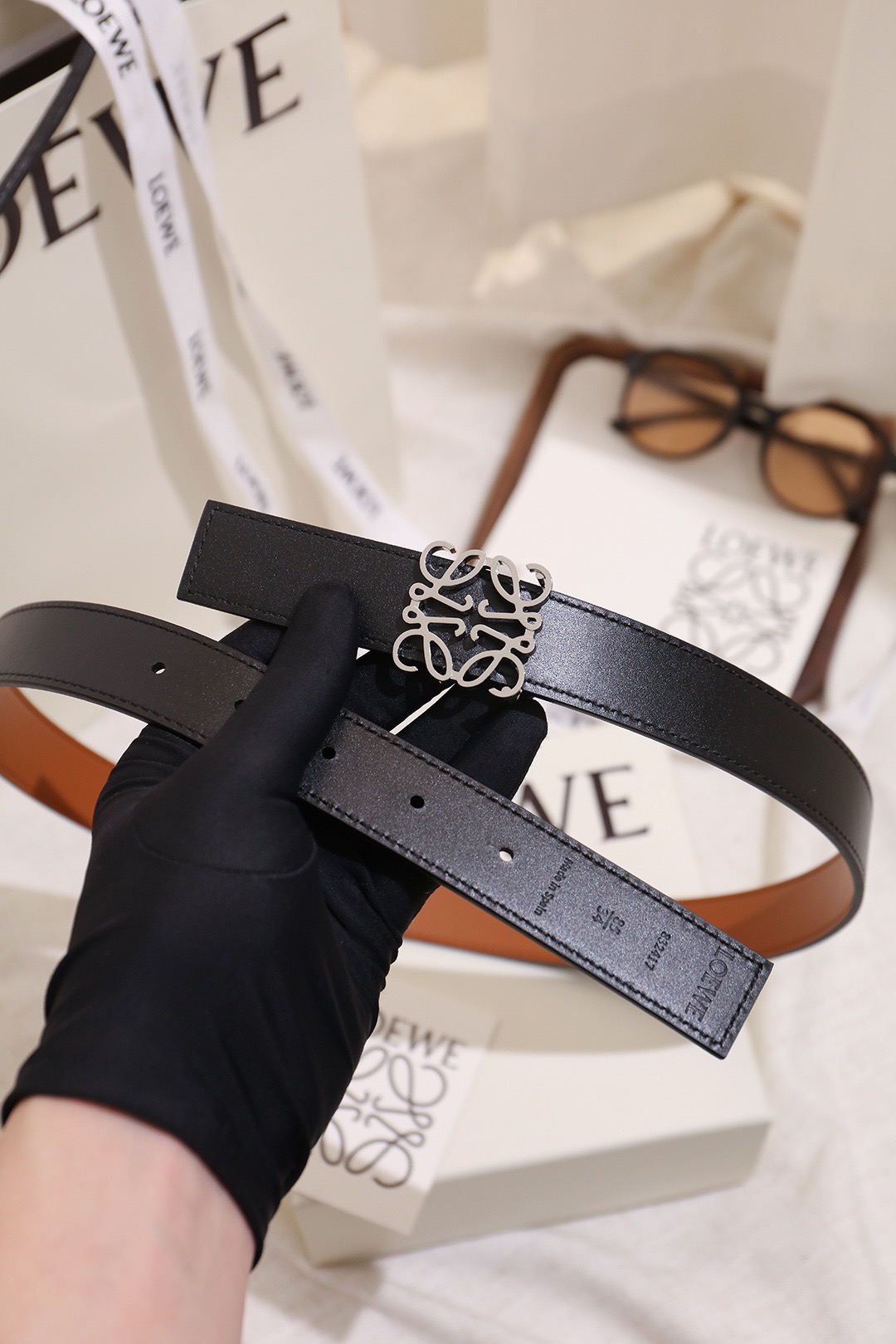 Loewe 로에베 아나그램 리버서블 벨트 28mm 3