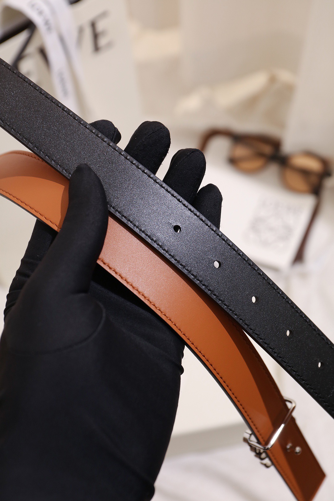 Loewe 로에베 아나그램 리버서블 벨트 28mm 6