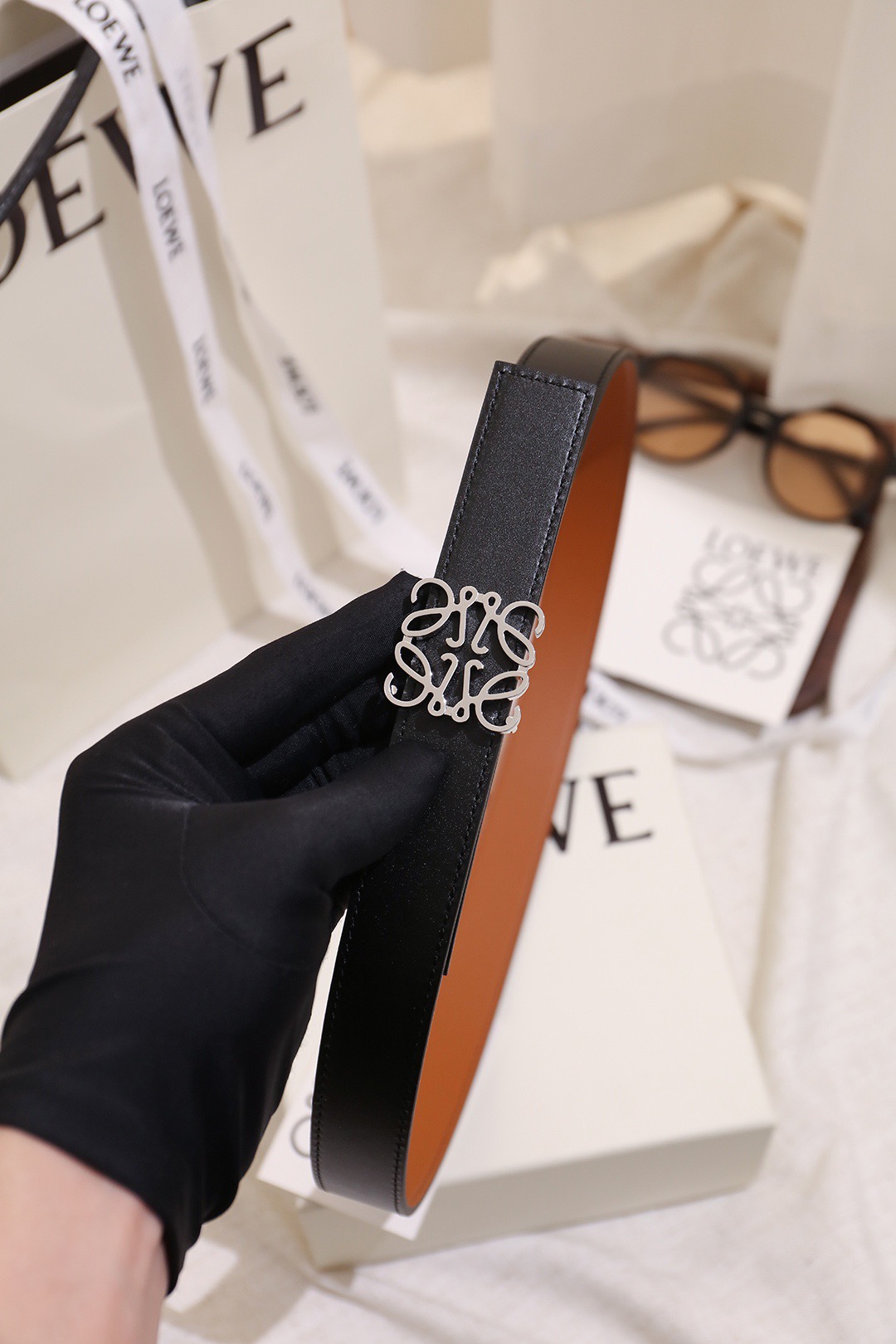 Loewe 로에베 아나그램 리버서블 벨트 28mm 8