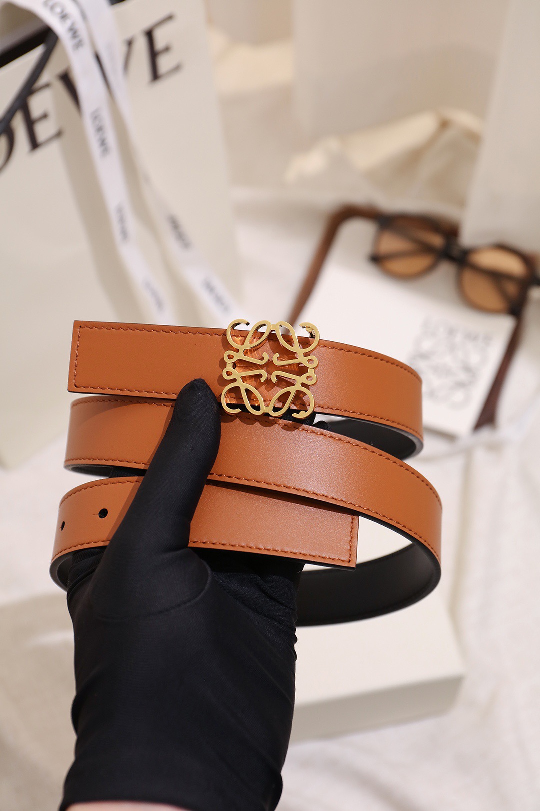 Loewe 로에베 아나그램 리버서블 벨트 28mm 1