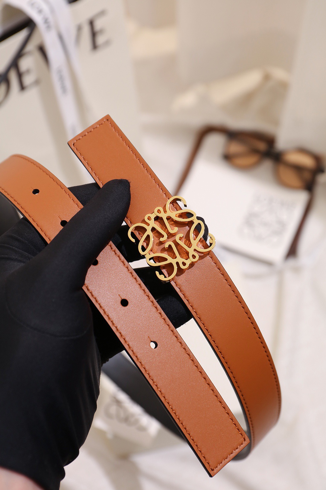 Loewe 로에베 아나그램 리버서블 벨트 28mm 3