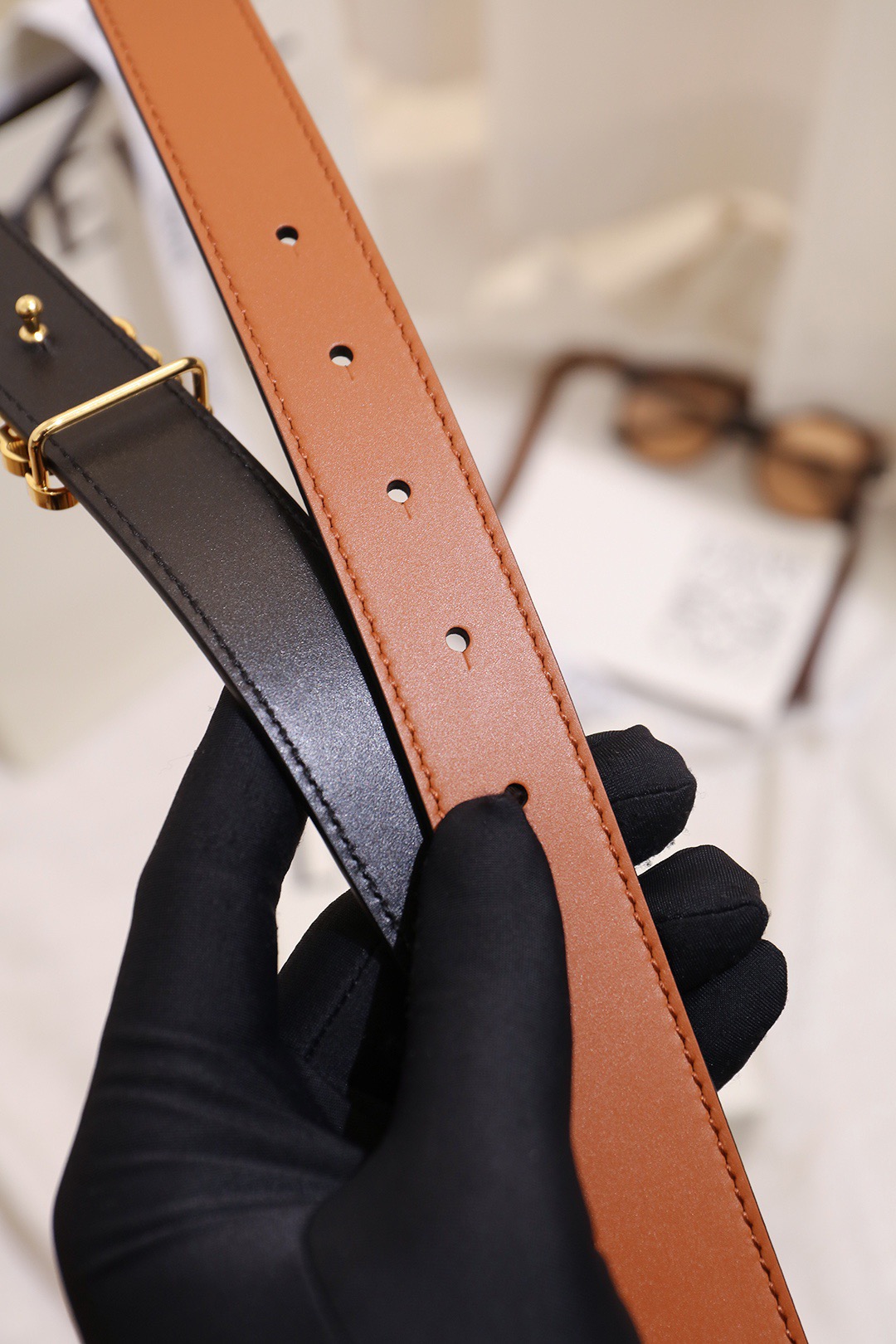 Loewe 로에베 아나그램 리버서블 벨트 28mm 6