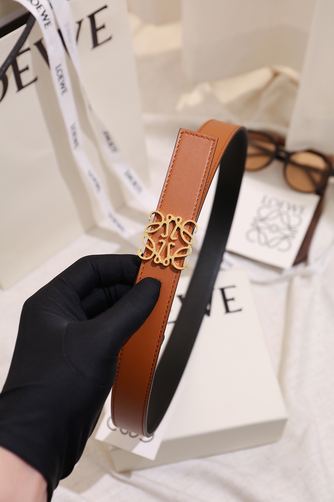 Loewe 로에베 아나그램 리버서블 벨트 28mm 7