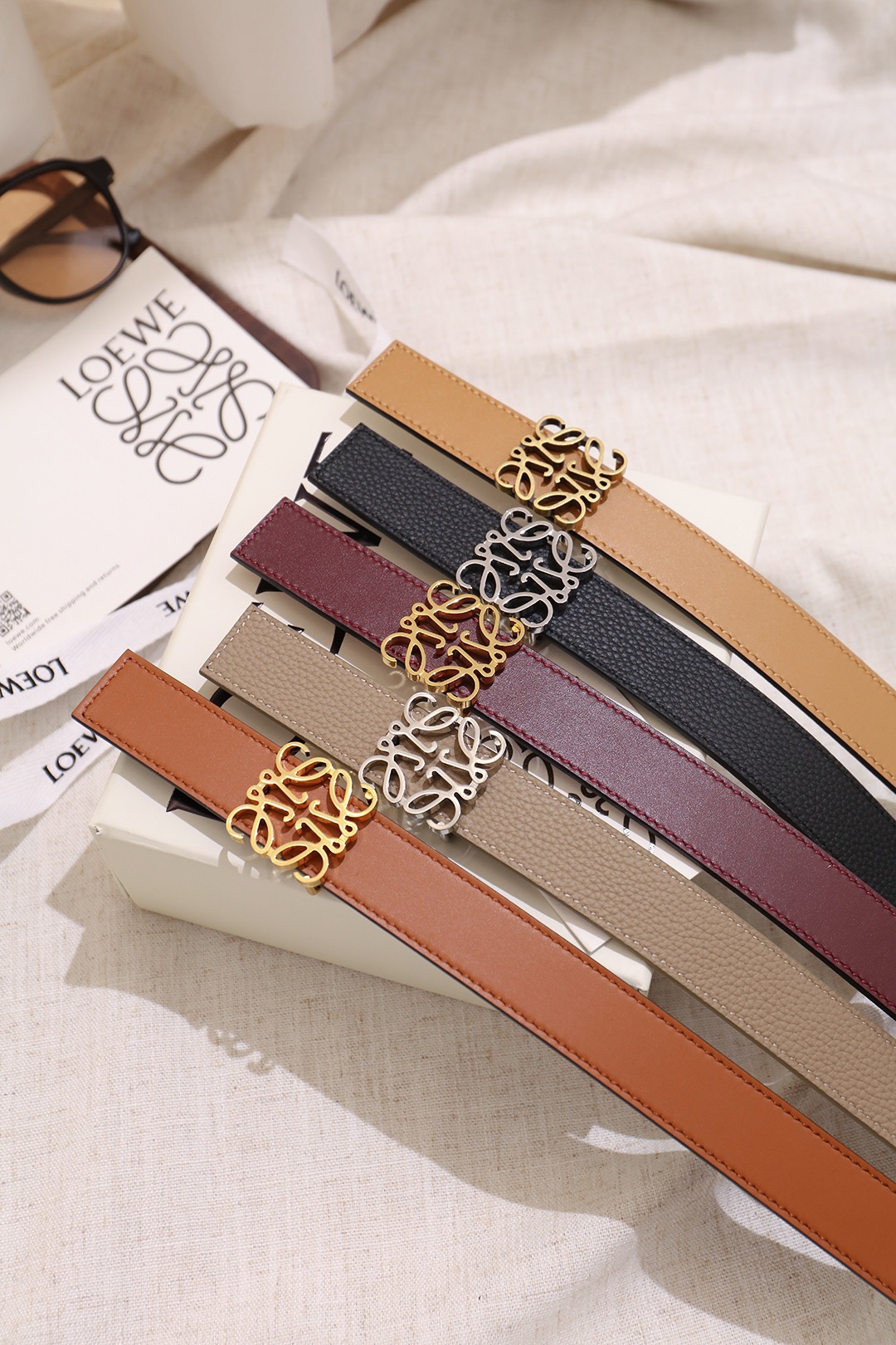 Loewe 로에베 아나그램 리버서블 벨트 28mm 9