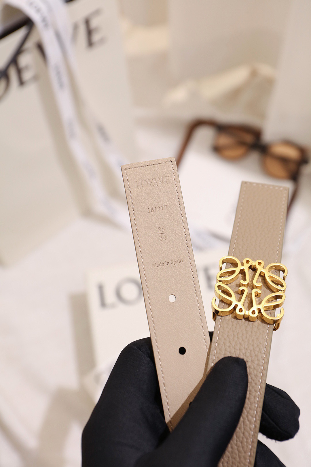 Loewe 로에베 아나그램 리버서블 벨트 28mm 3