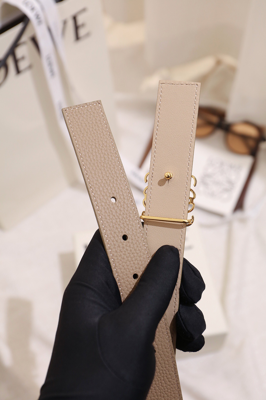 Loewe 로에베 아나그램 리버서블 벨트 28mm 4