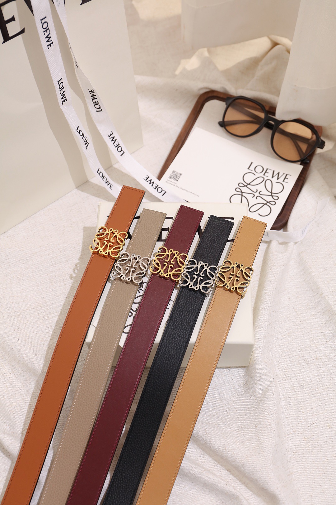 Loewe 로에베 아나그램 리버서블 벨트 28mm 9