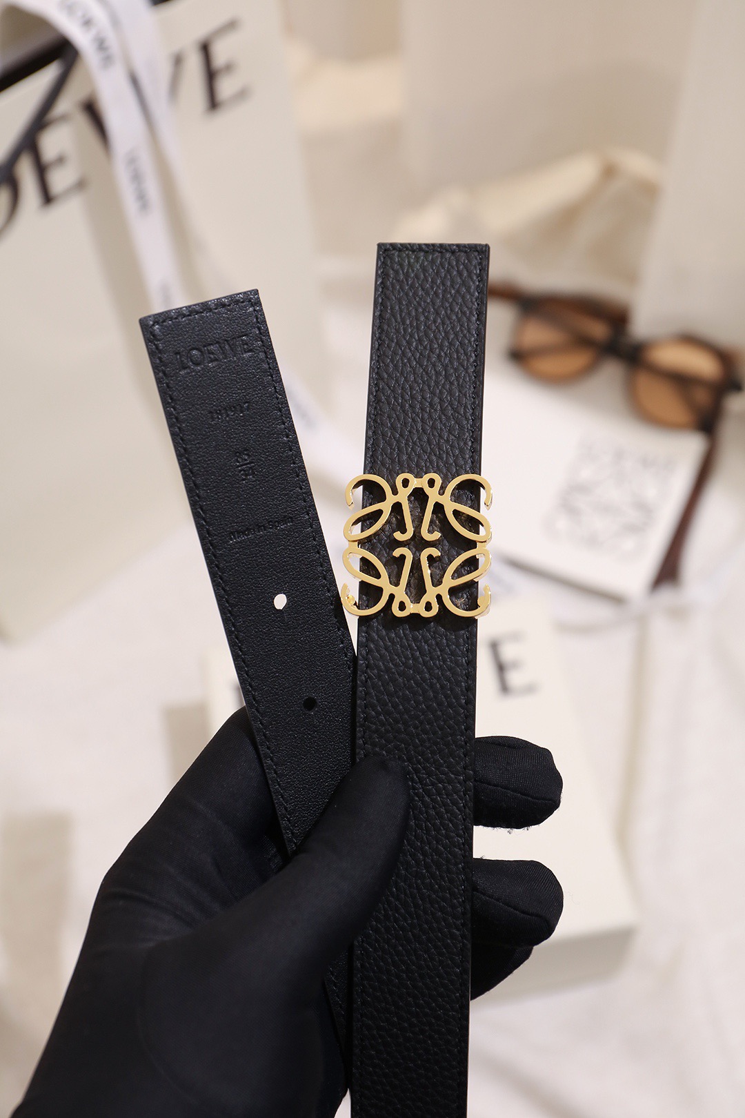 Loewe 로에베 아나그램 리버서블 벨트 28mm 3