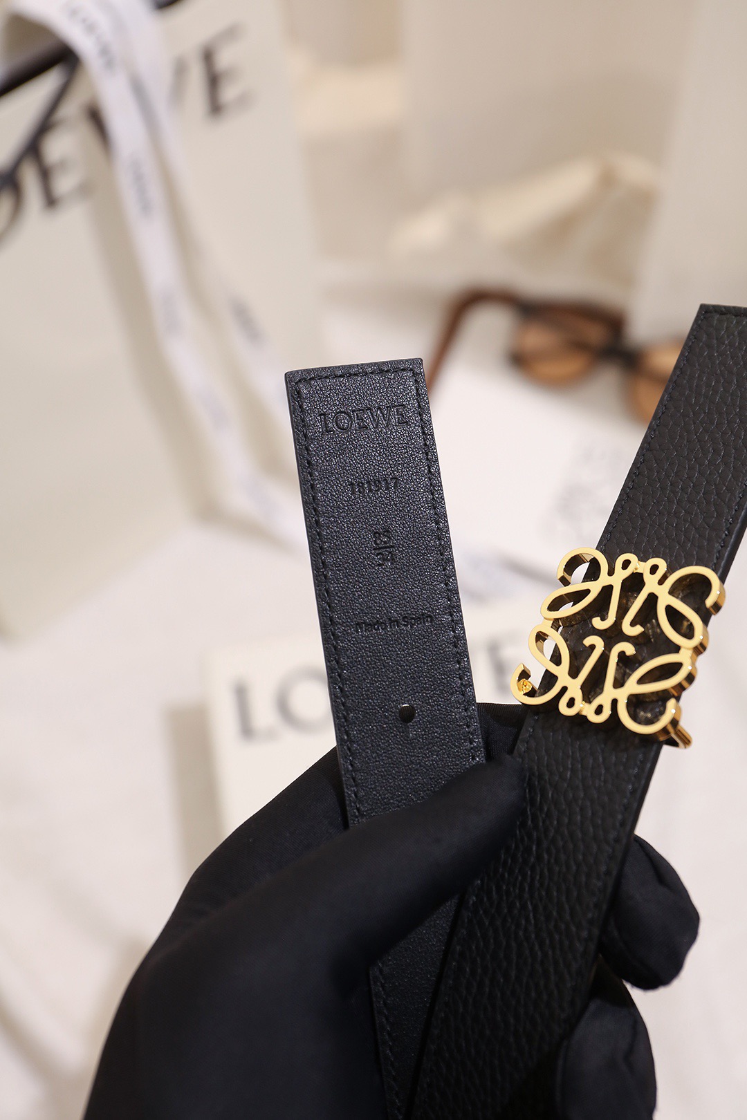 Loewe 로에베 아나그램 리버서블 벨트 28mm 4