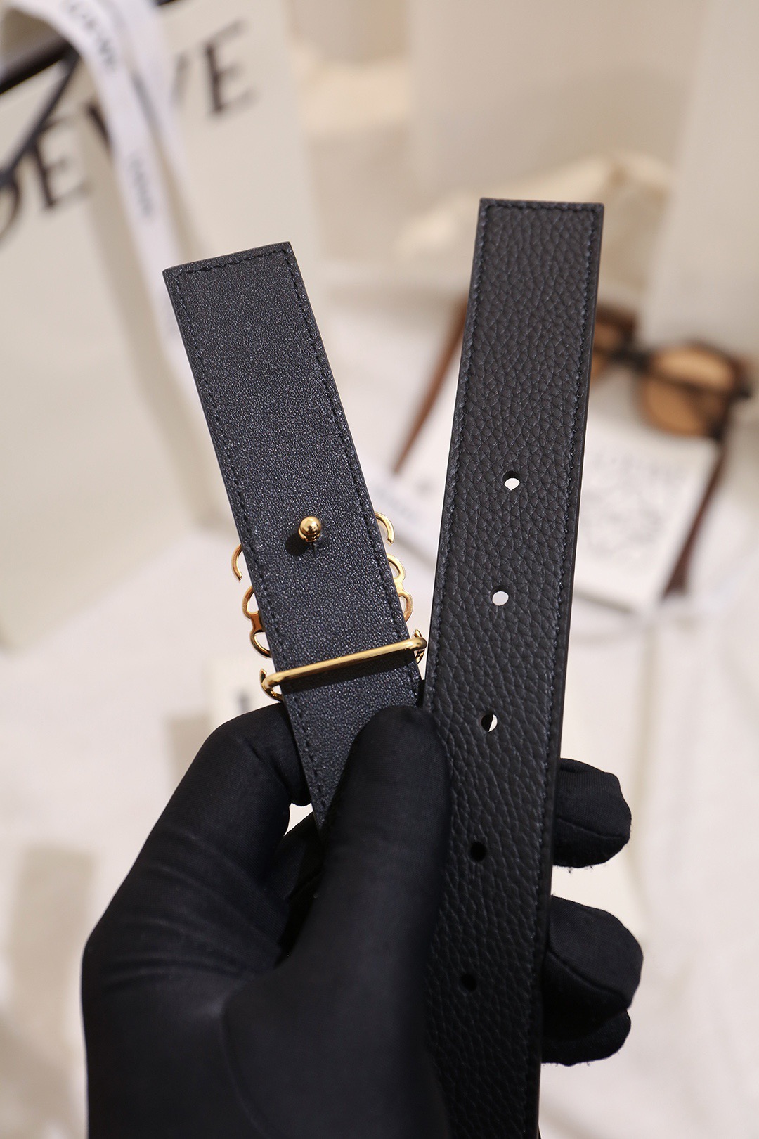 Loewe 로에베 아나그램 리버서블 벨트 28mm 5