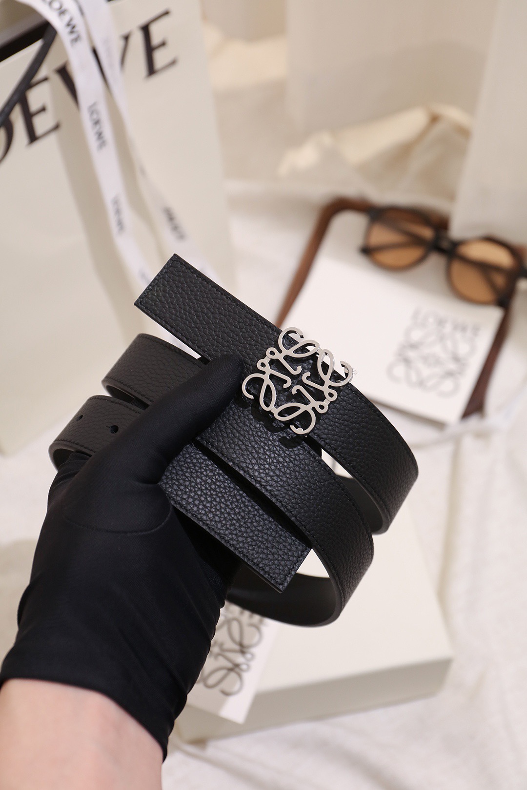 Loewe 로에베 아나그램 리버서블 벨트 28mm 1