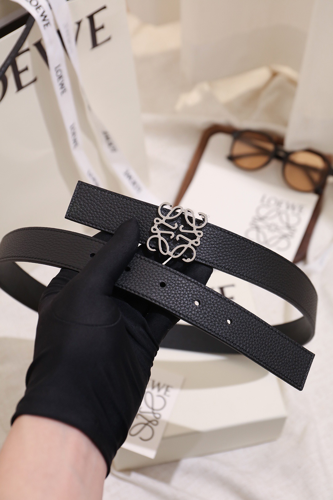 Loewe 로에베 아나그램 리버서블 벨트 28mm 2