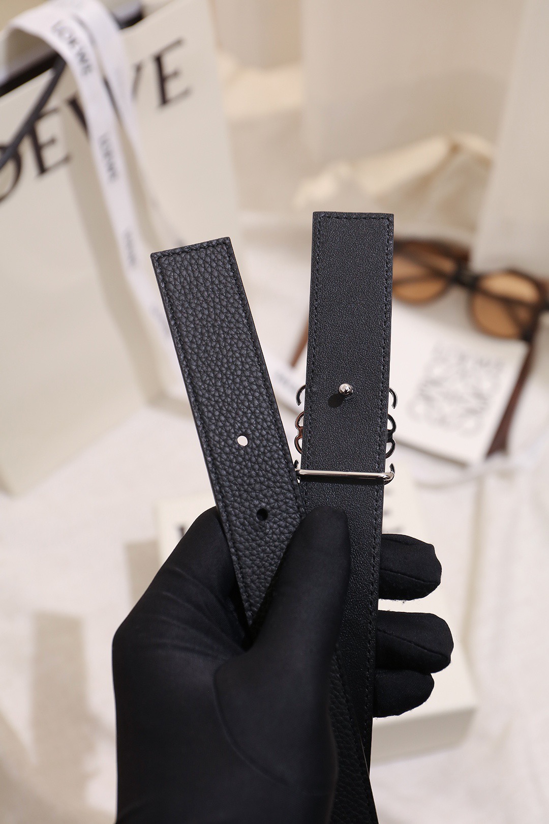 Loewe 로에베 아나그램 리버서블 벨트 28mm 5