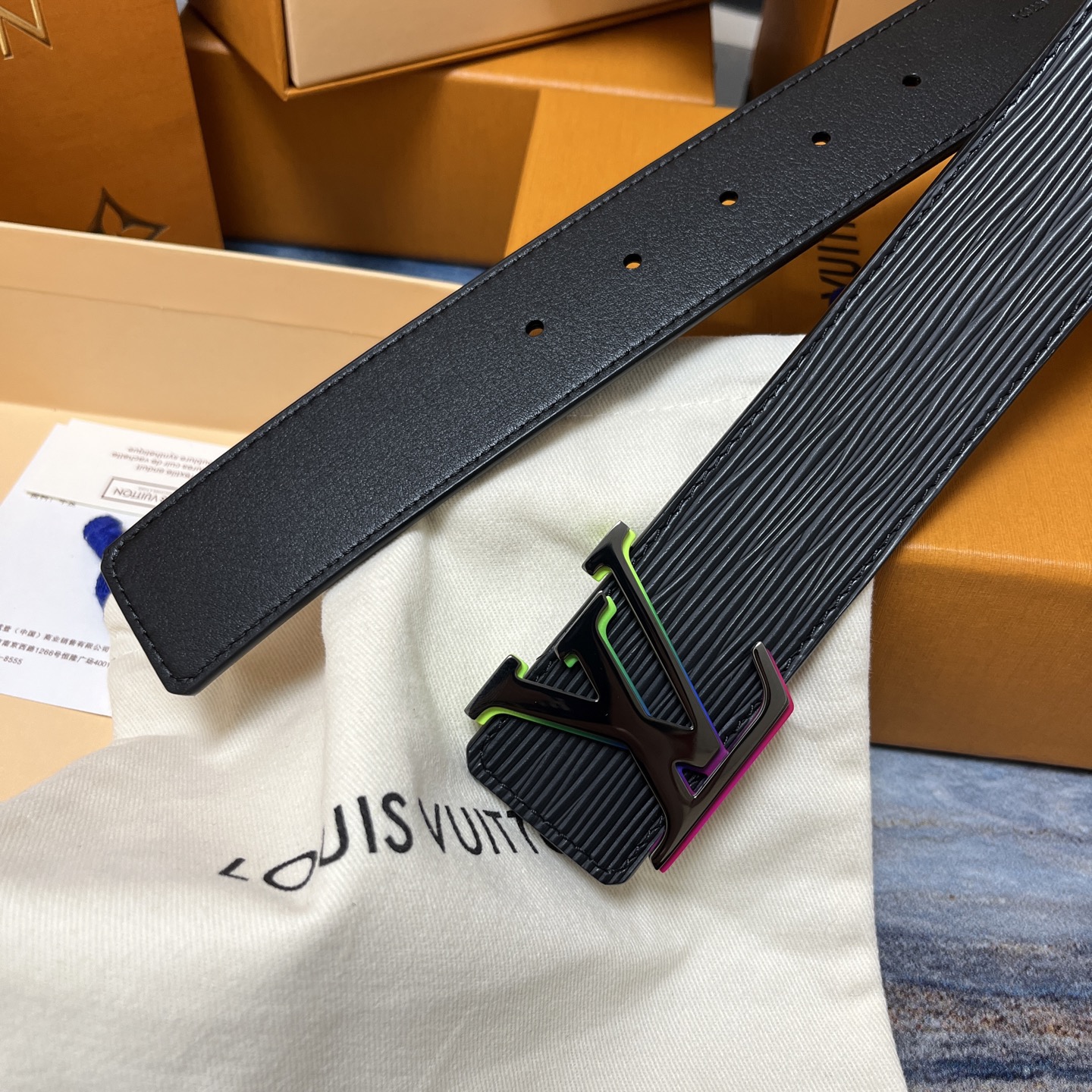 LOUIS VUITTON 루이비통 에피가죽 벨트 9