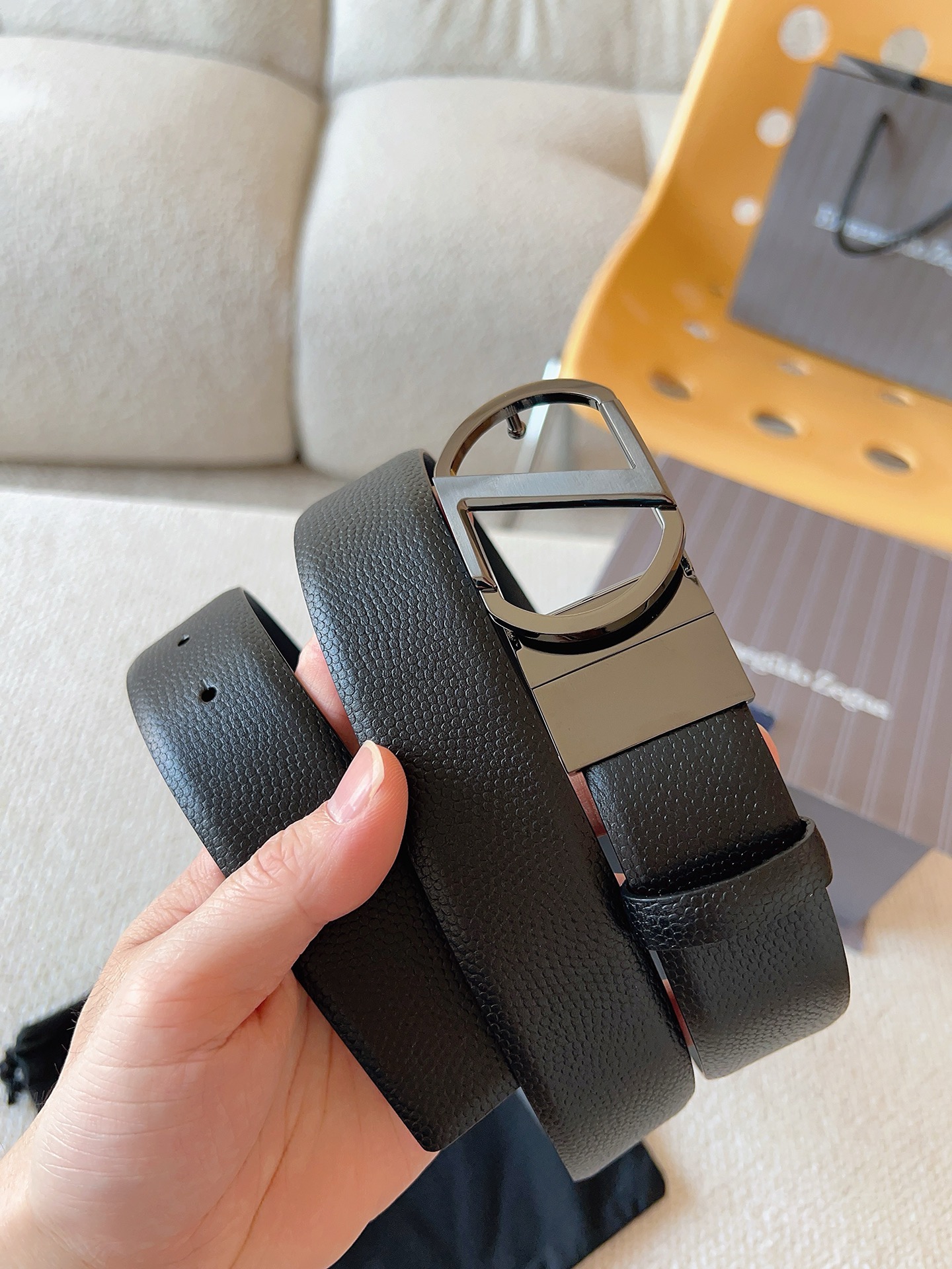 Zegna 제냐 남성 양면 가죽 벨트 1