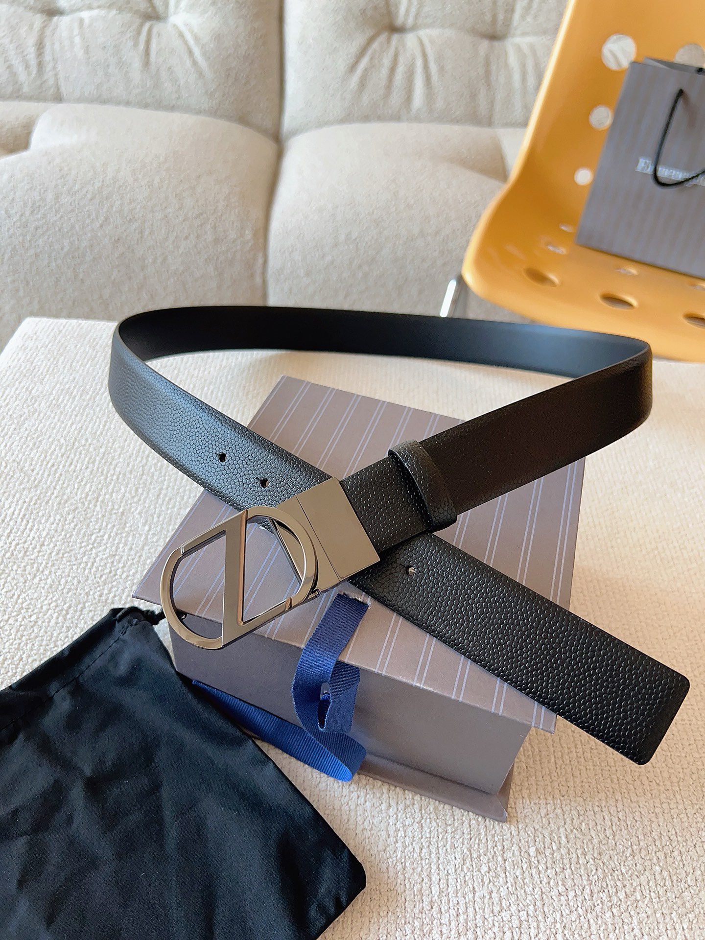 Zegna 제냐 남성 양면 가죽 벨트 8