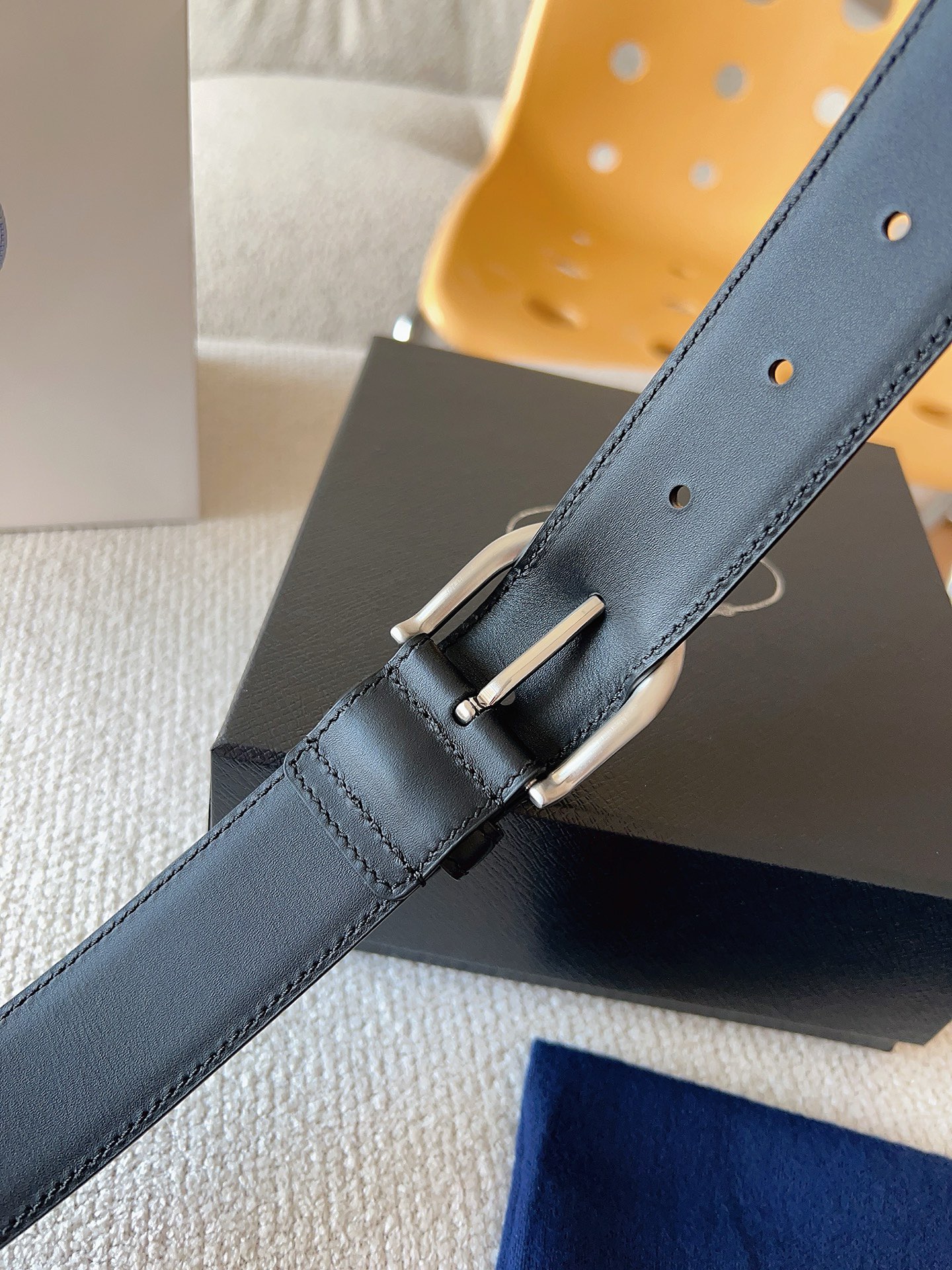 Prada 프라다 남성 가죽 벨트 35mm 8