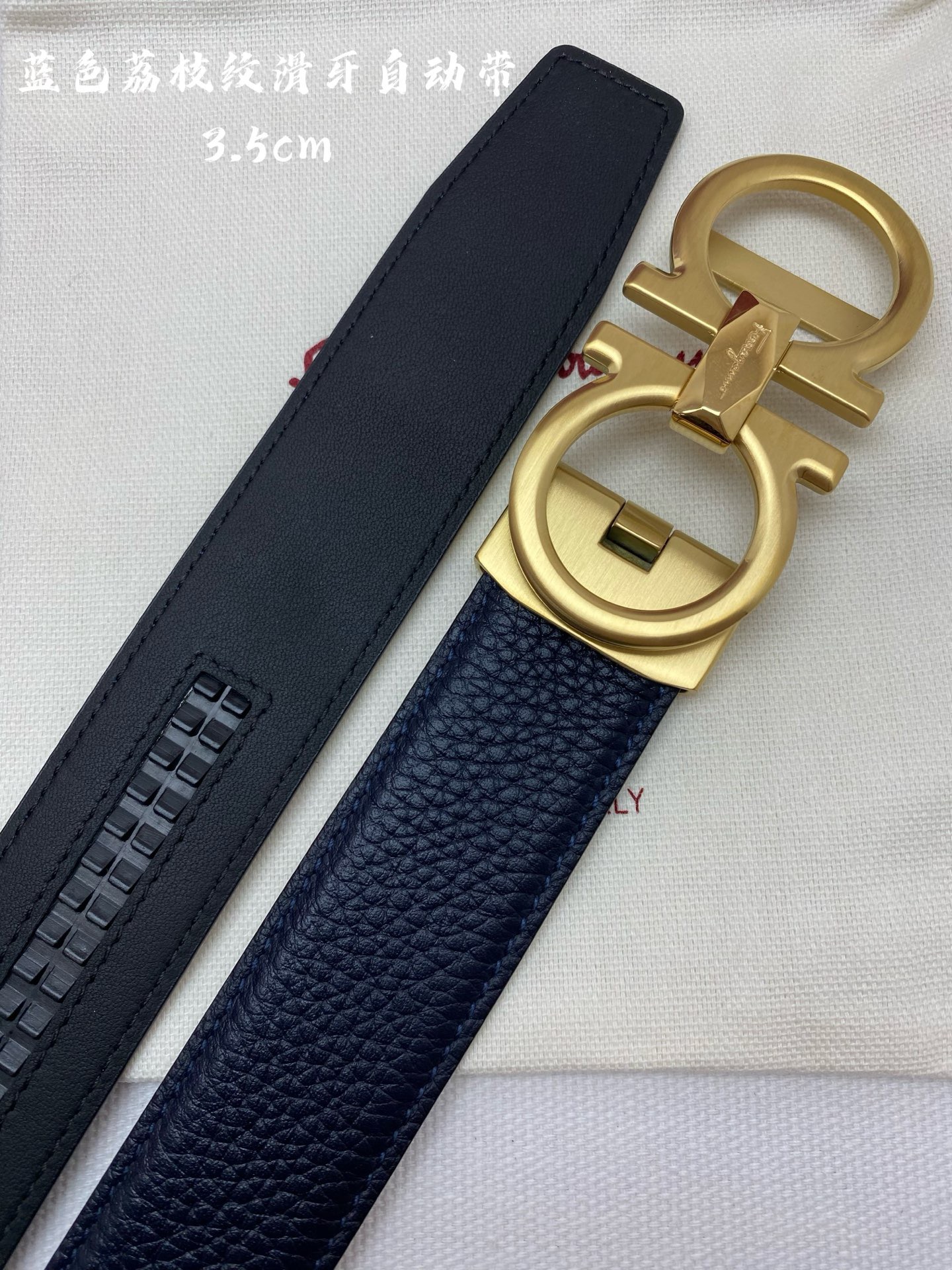 Ferragamo 페라가모 남성 자동 버클 가죽 벨트 7