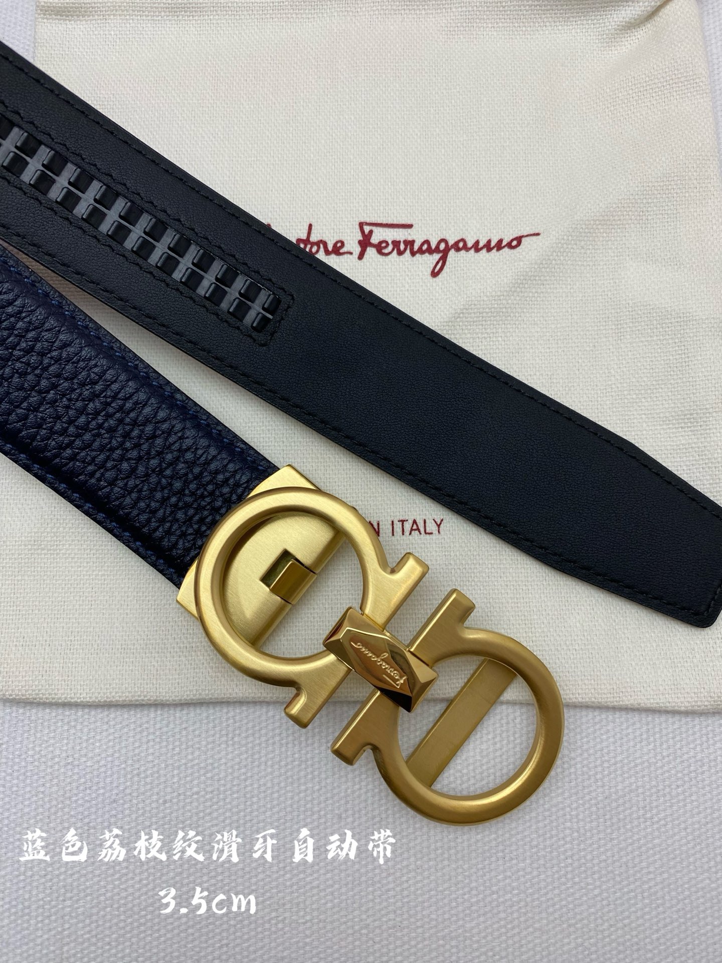 Ferragamo 페라가모 남성 자동 버클 가죽 벨트 11