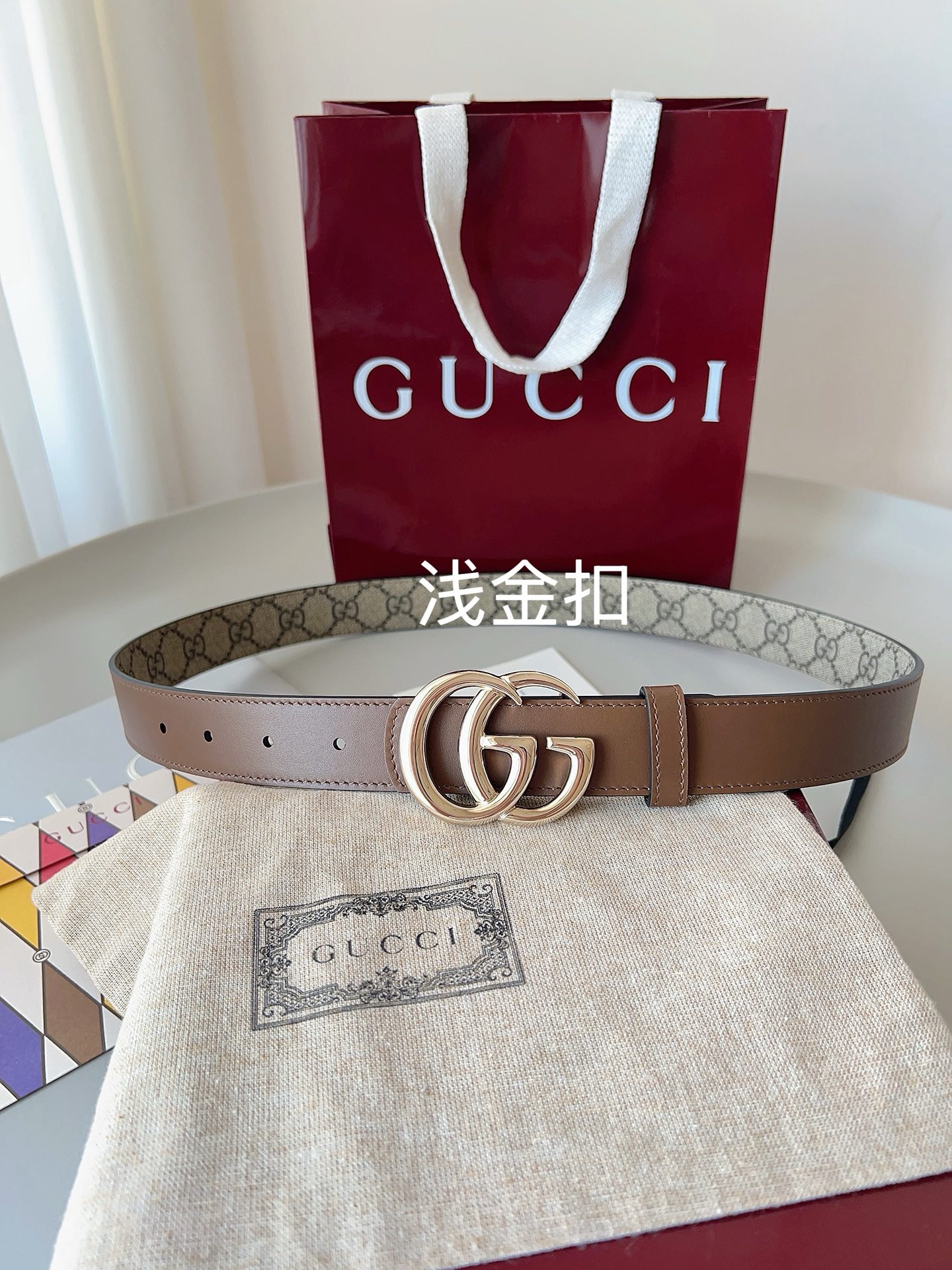 Gucci 구찌 GG 마몬트 GG 슈프림 리버서블 가죽 벨트 8