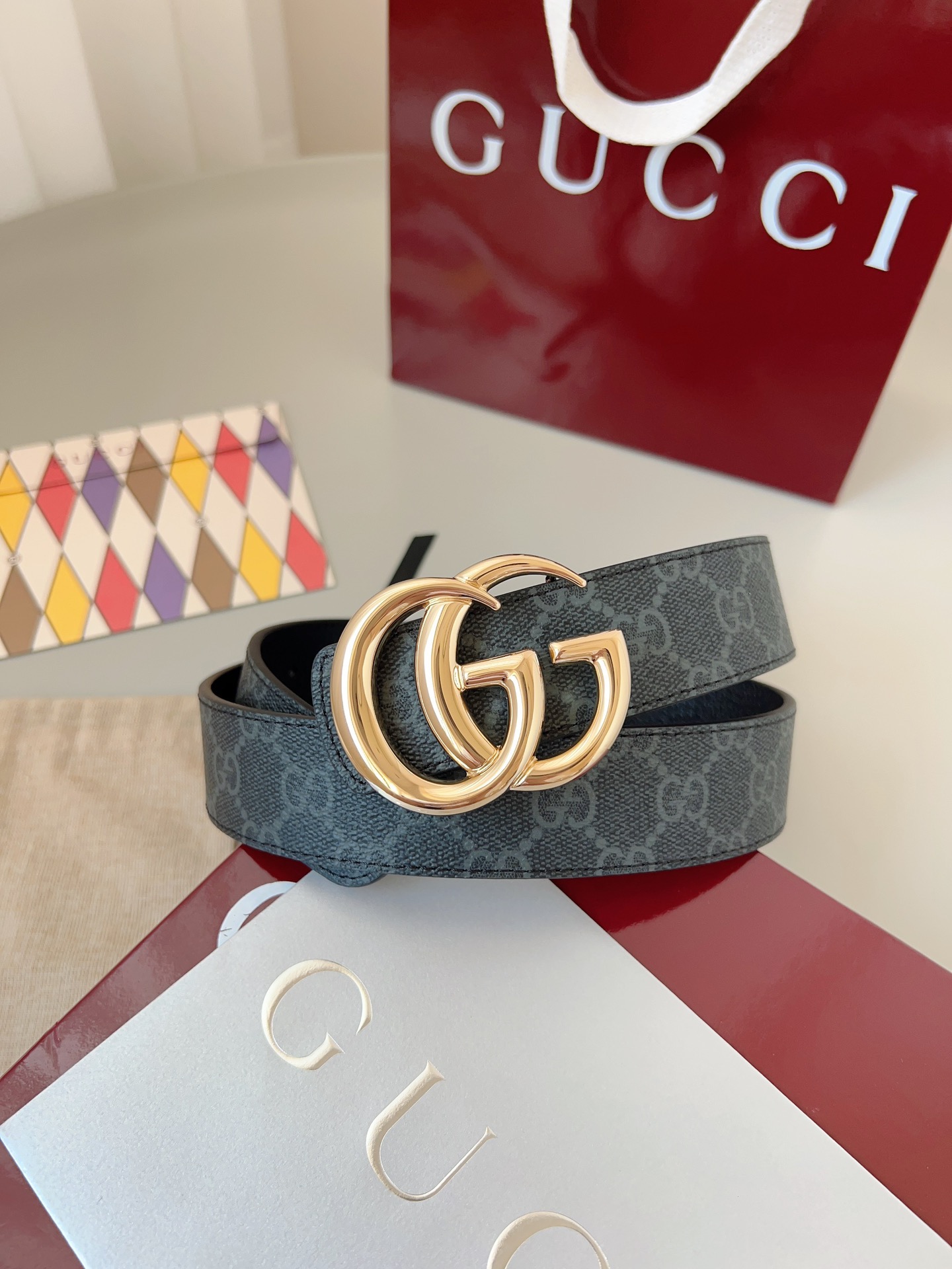 Gucci 구찌 GG 마몬트 리버서블 더블 G 벨트 9