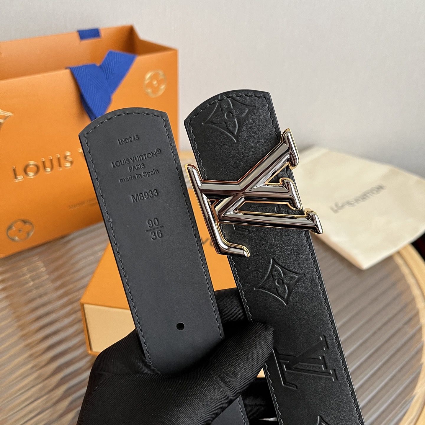 Louis Vuitton 루이비통 루이 비통 모노그램 레인보우 버클 소가죽 벨트 3