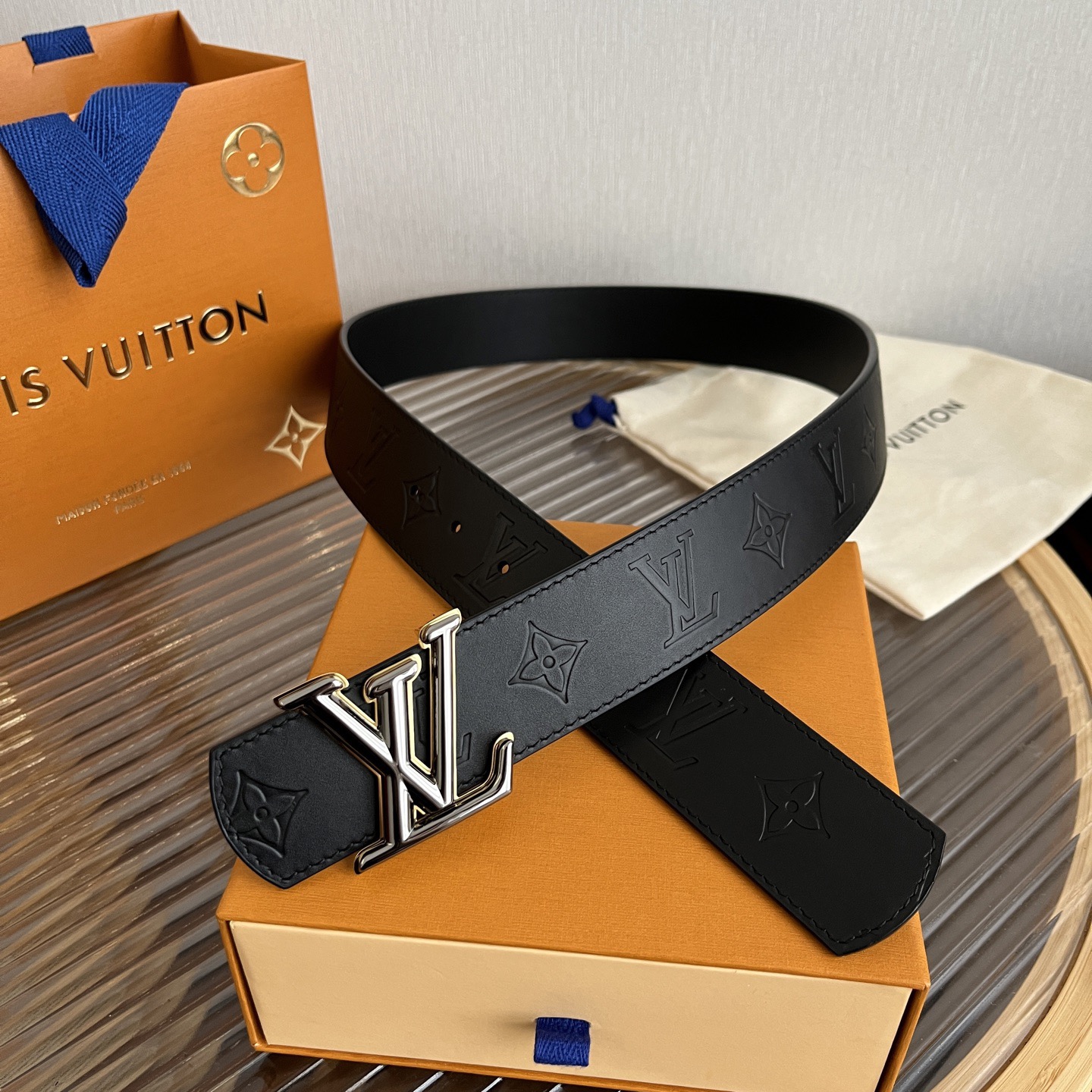 Louis Vuitton 루이비통 루이 비통 모노그램 레인보우 버클 소가죽 벨트 9