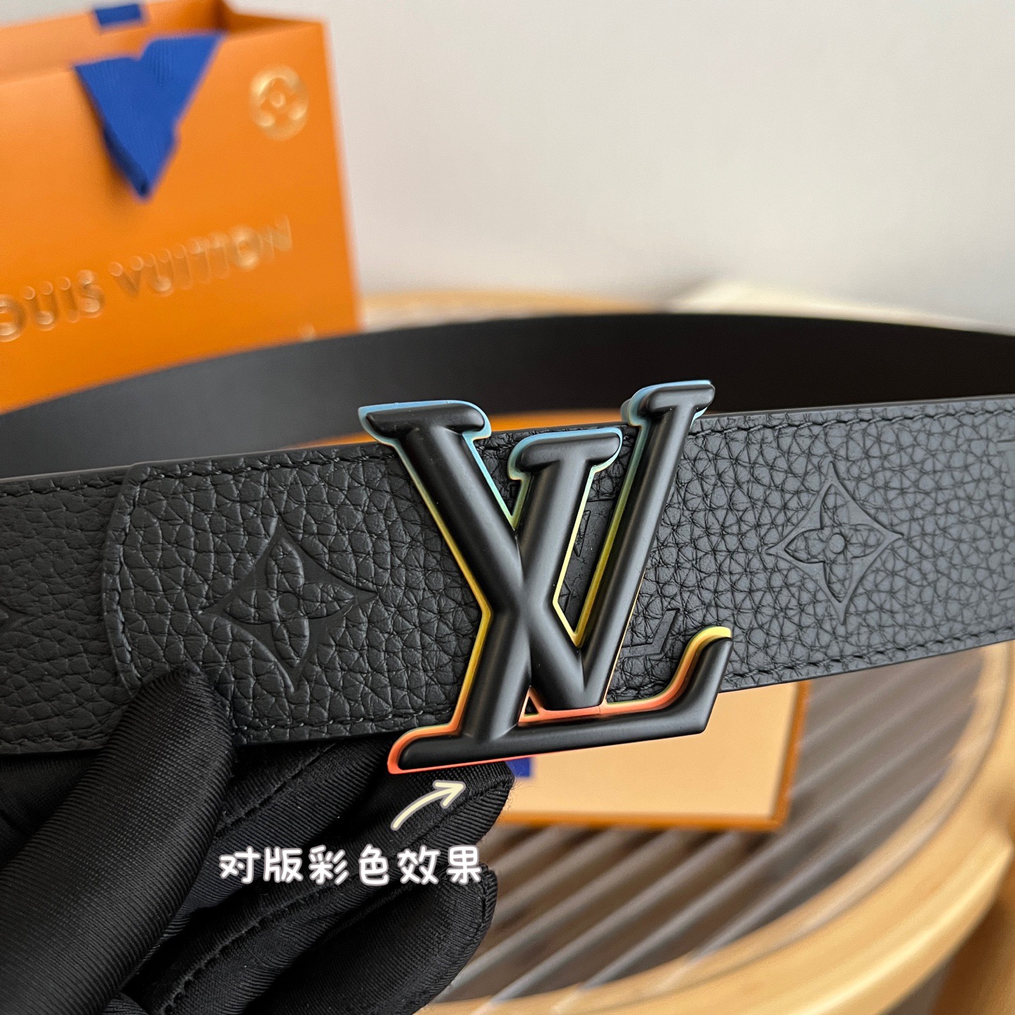 Louis Vuitton 루이비통 루이 비통 모노그램 레인보우 버클 소가죽 벨트 2