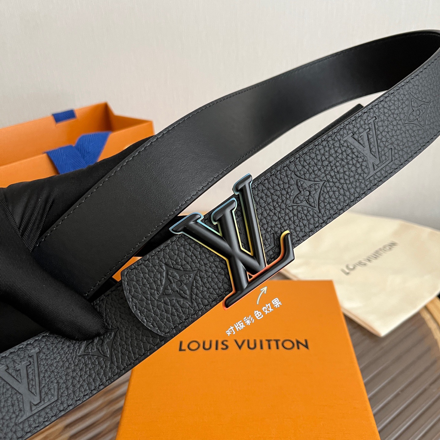 Louis Vuitton 루이비통 루이 비통 모노그램 레인보우 버클 소가죽 벨트 3