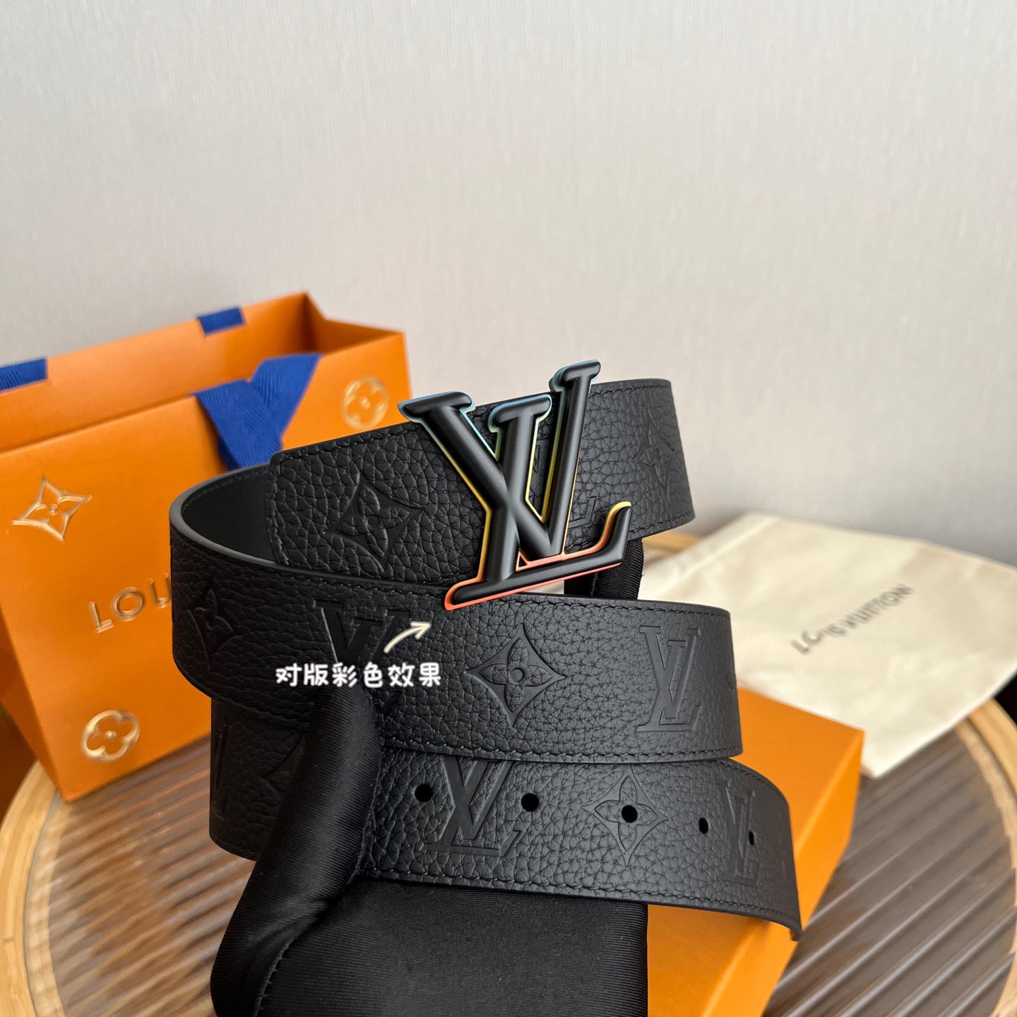 Louis Vuitton 루이비통 루이 비통 모노그램 레인보우 버클 소가죽 벨트 6