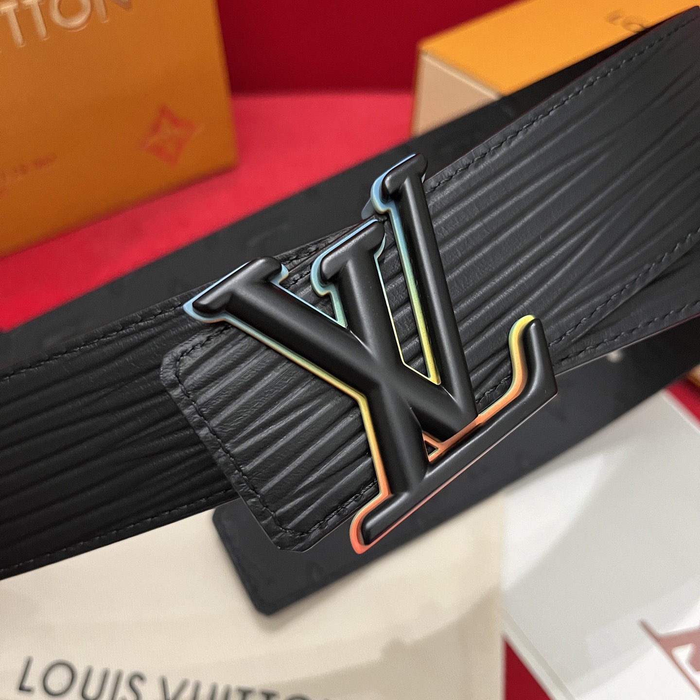 Louis Vuitton 루이비통 루이 비통 남성 양면 소가죽 벨트 7