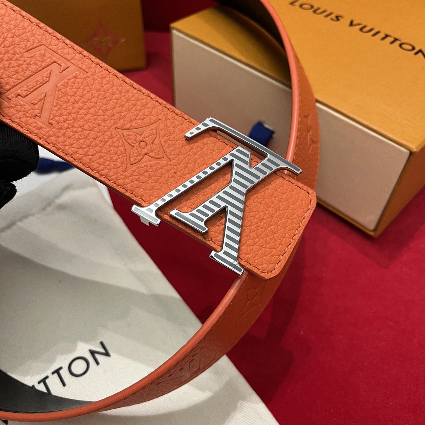 Louis Vuitton 루이비통 루이 비통 토고 패턴 모노그램 남성 가죽 벨트 13