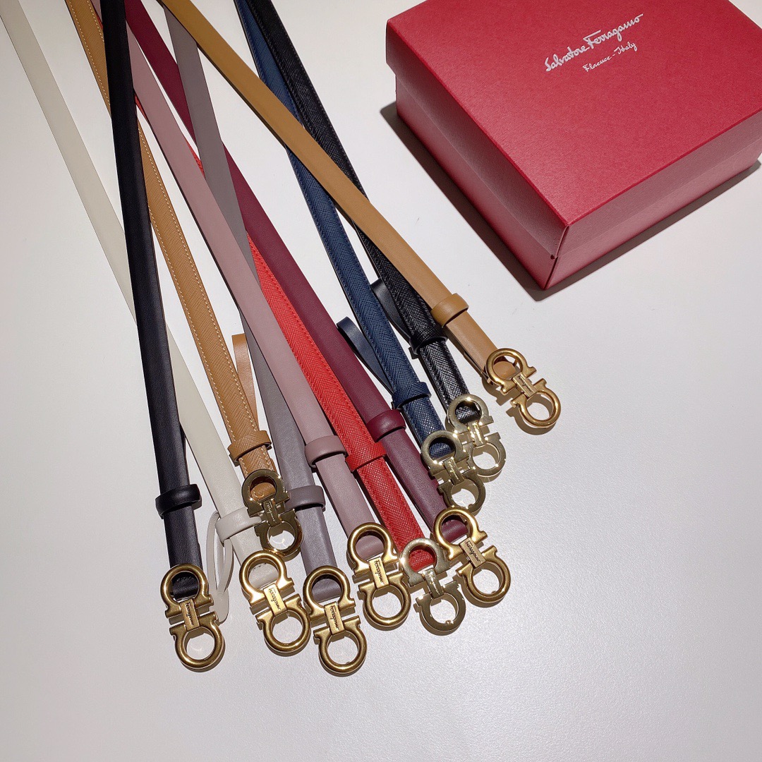 Salvatore Ferragamo 살바토레 페라가모 간치니 소가죽 슬림 벨트 8