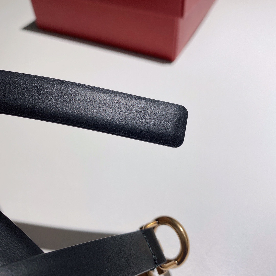 Salvatore Ferragamo 살바토레 페라가모 간치니 소가죽 슬림 벨트 8