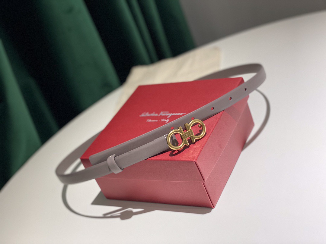 Salvatore Ferragamo 살바토레 페라가모 간치니 소가죽 슬림 벨트 1