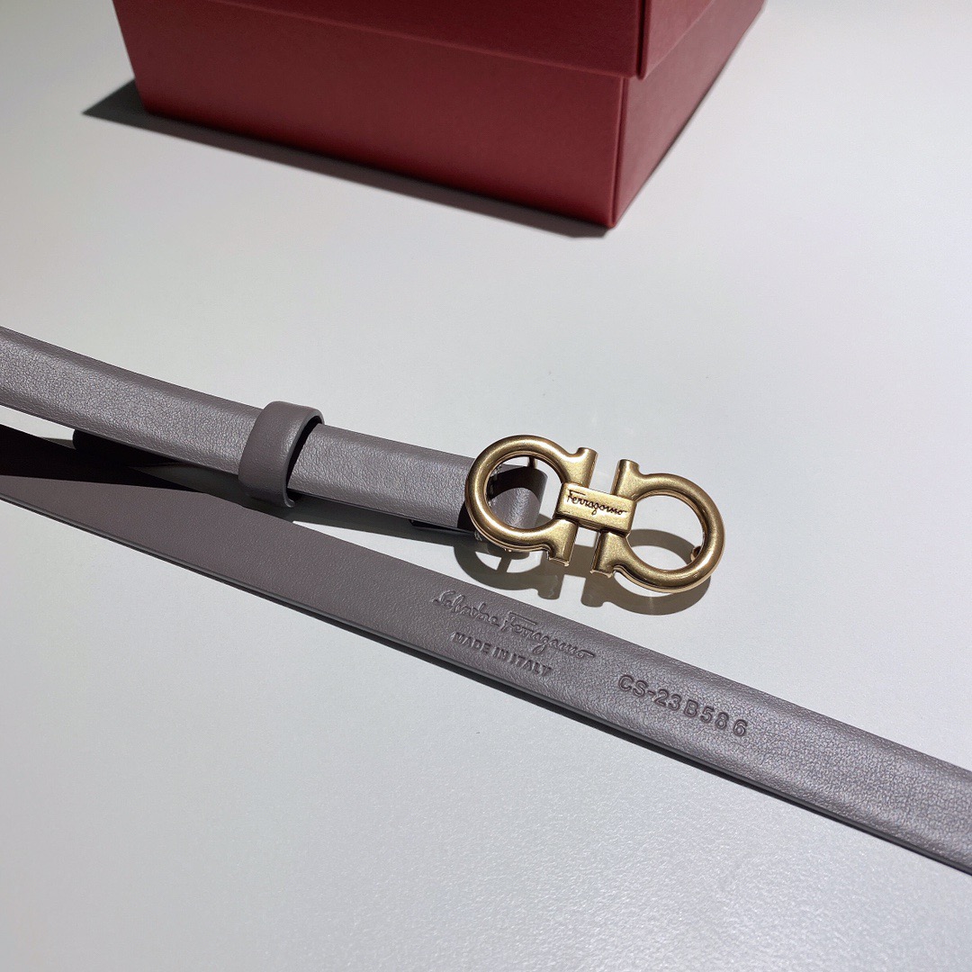 Salvatore Ferragamo 살바토레 페라가모 간치니 소가죽 슬림 벨트 4