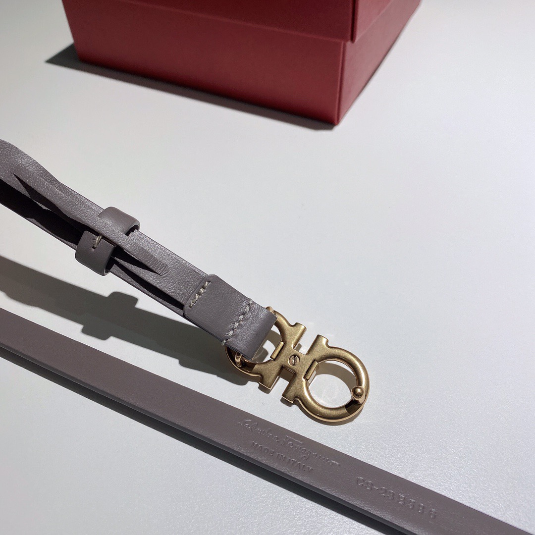 Salvatore Ferragamo 살바토레 페라가모 간치니 소가죽 슬림 벨트 5