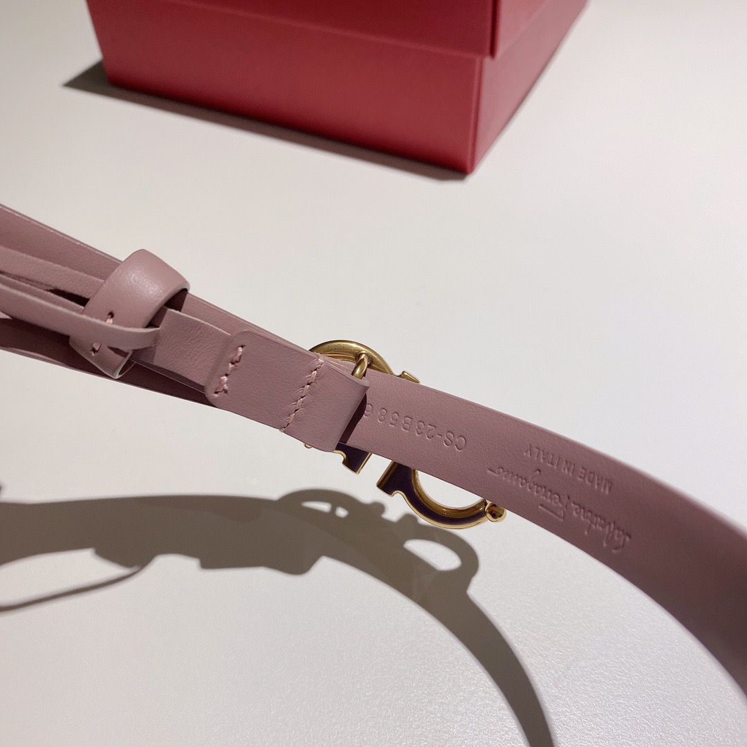 Salvatore Ferragamo 살바토레 페라가모 간치니 소가죽 슬림 벨트 3