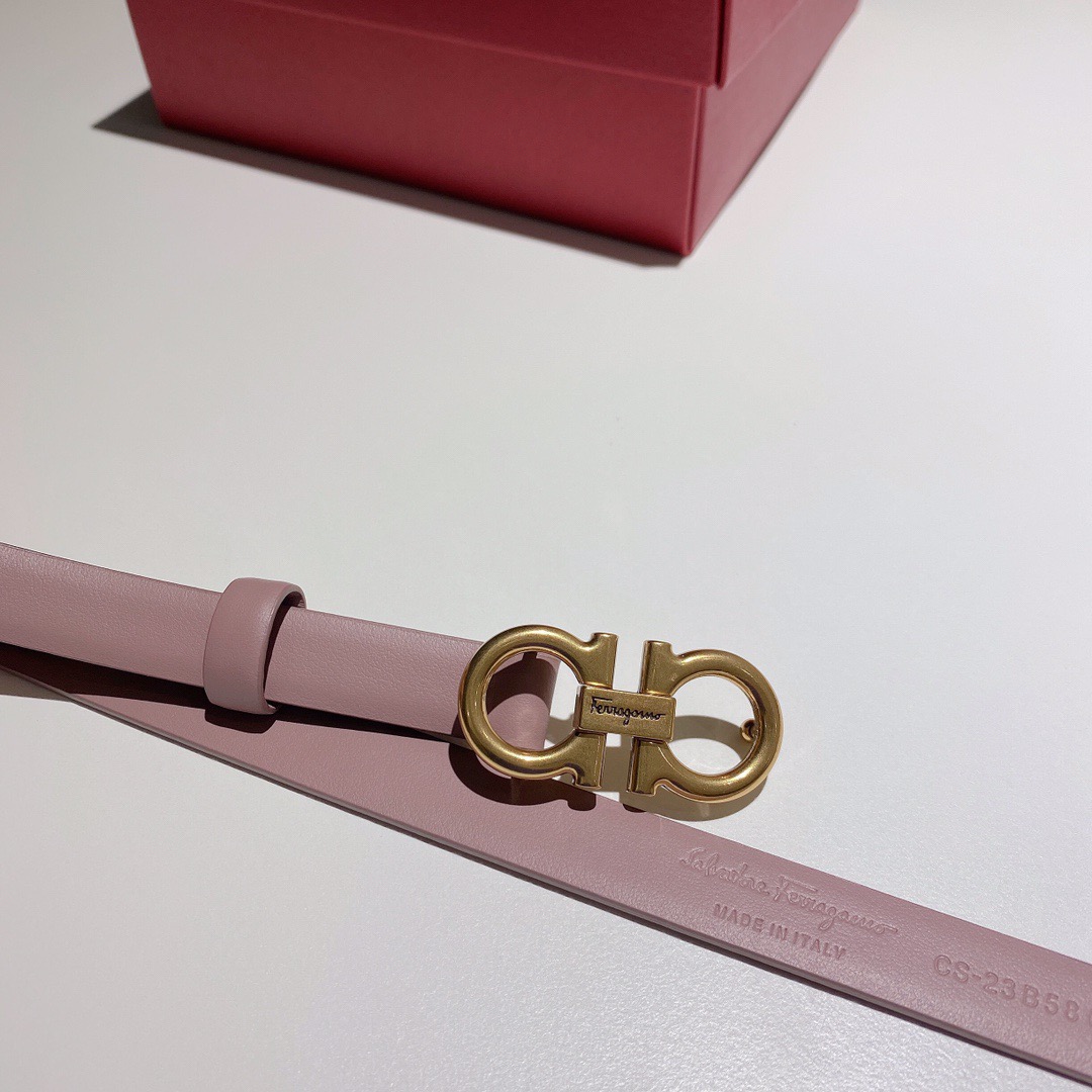 Salvatore Ferragamo 살바토레 페라가모 간치니 소가죽 슬림 벨트 4