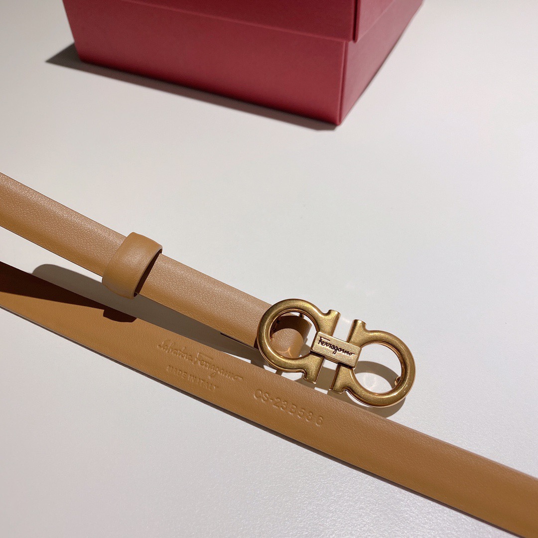 Salvatore Ferragamo 살바토레 페라가모 간치니 소가죽 슬림 벨트 4