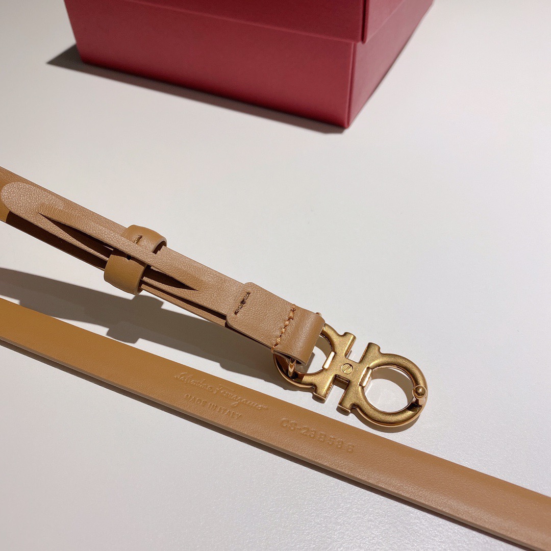 Salvatore Ferragamo 살바토레 페라가모 간치니 소가죽 슬림 벨트 5