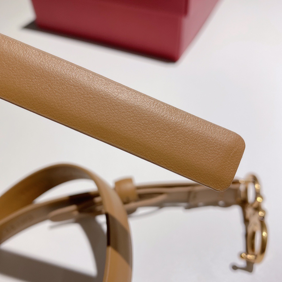 Salvatore Ferragamo 살바토레 페라가모 간치니 소가죽 슬림 벨트 8