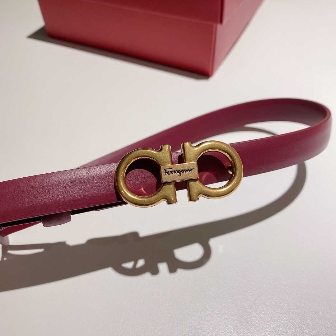 Salvatore Ferragamo 살바토레 페라가모 간치니 소가죽 슬림 벨트 2