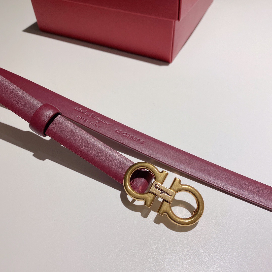 Salvatore Ferragamo 살바토레 페라가모 간치니 소가죽 슬림 벨트 4