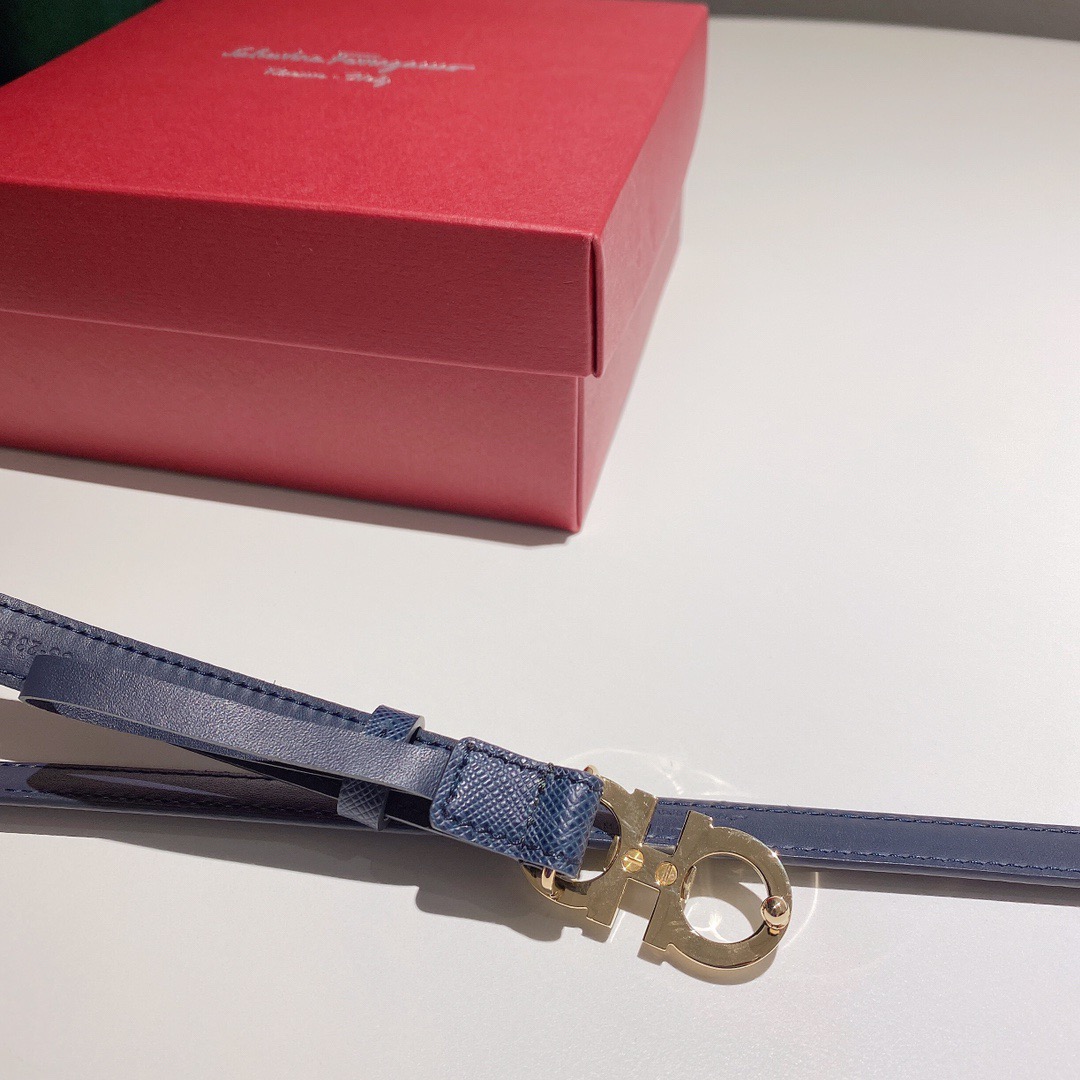 Salvatore Ferragamo 살바토레 페라가모 간치니 소가죽 슬림 벨트 5