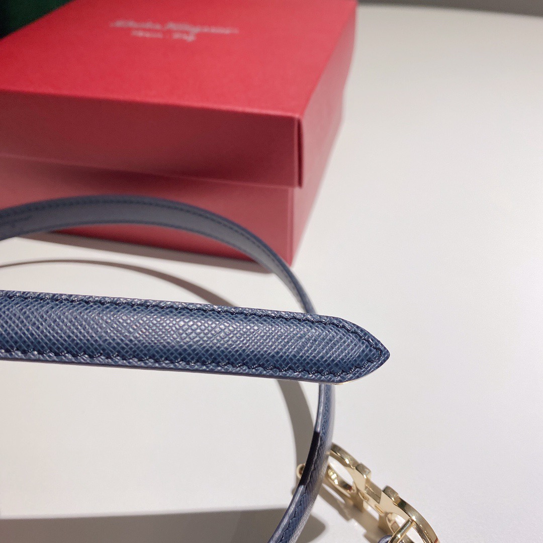 Salvatore Ferragamo 살바토레 페라가모 간치니 소가죽 슬림 벨트 7