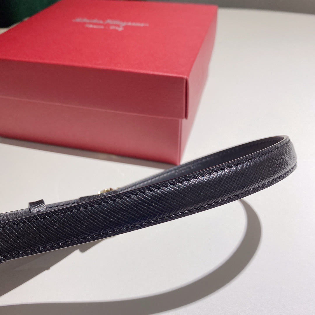 Salvatore Ferragamo 살바토레 페라가모 간치니 소가죽 슬림 벨트 2