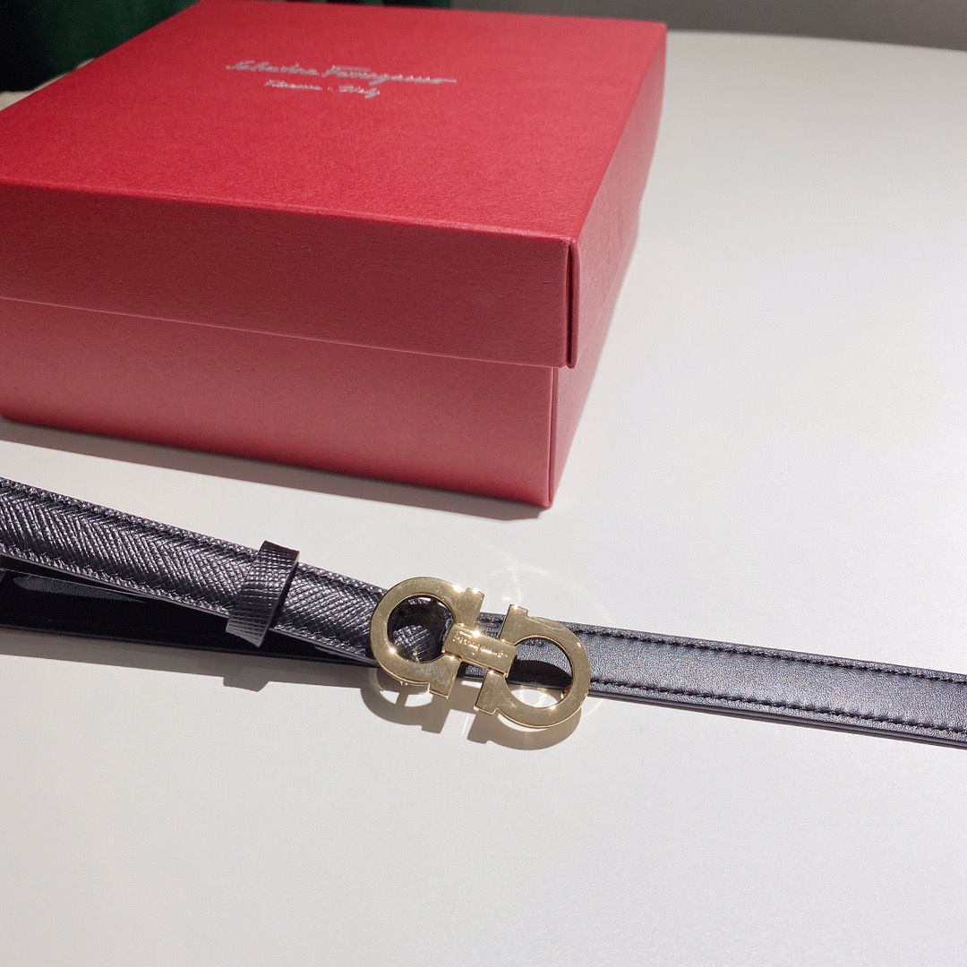 Salvatore Ferragamo 살바토레 페라가모 간치니 소가죽 슬림 벨트 3