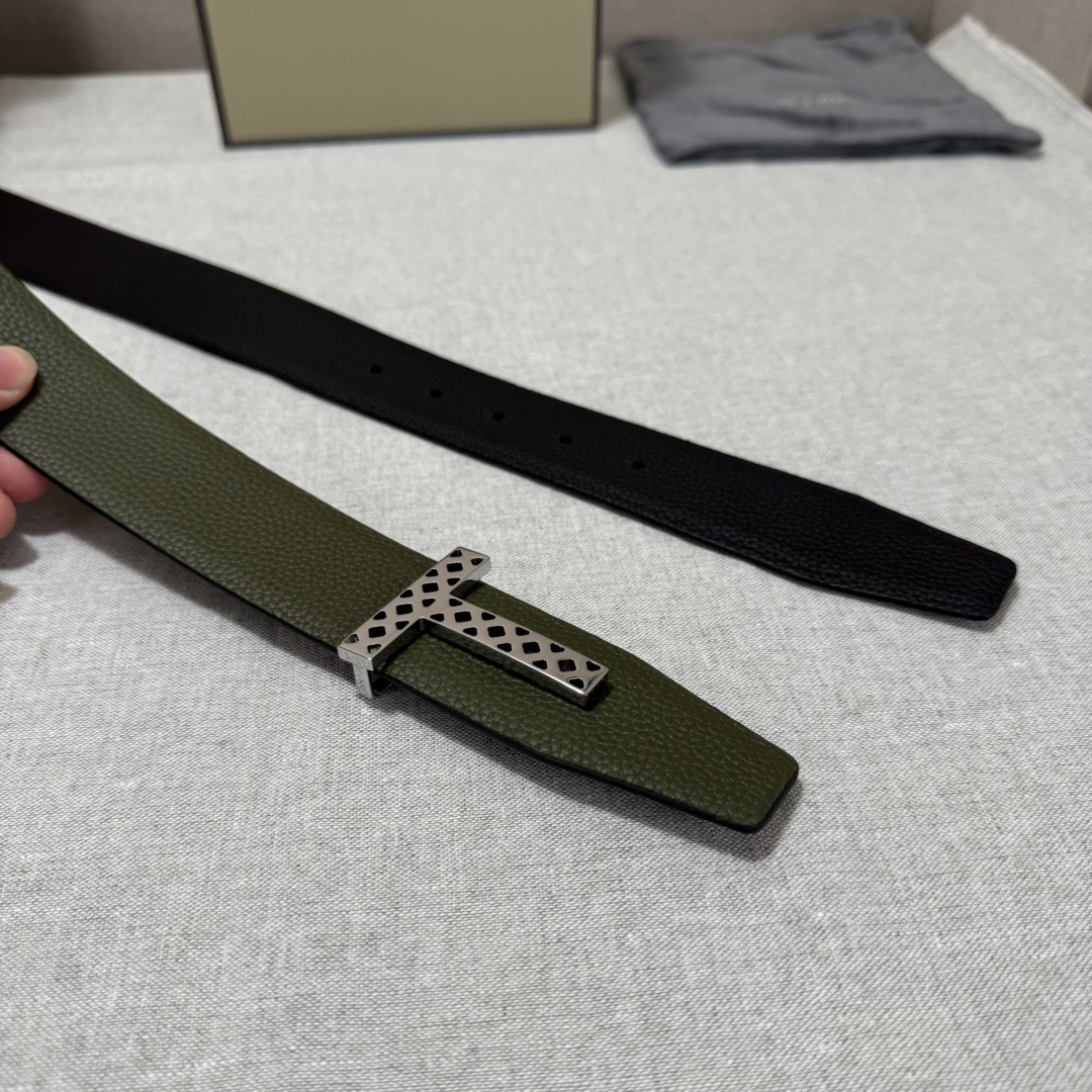 Tom Ford 톰포드 톰 포드 더블페이스 소가죽 T 버클 벨트 4